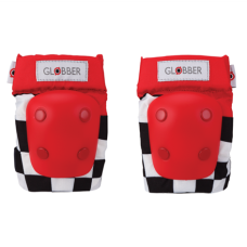 Globber Set of Knee and Elbow Pads, Racing, 529-001 , Red