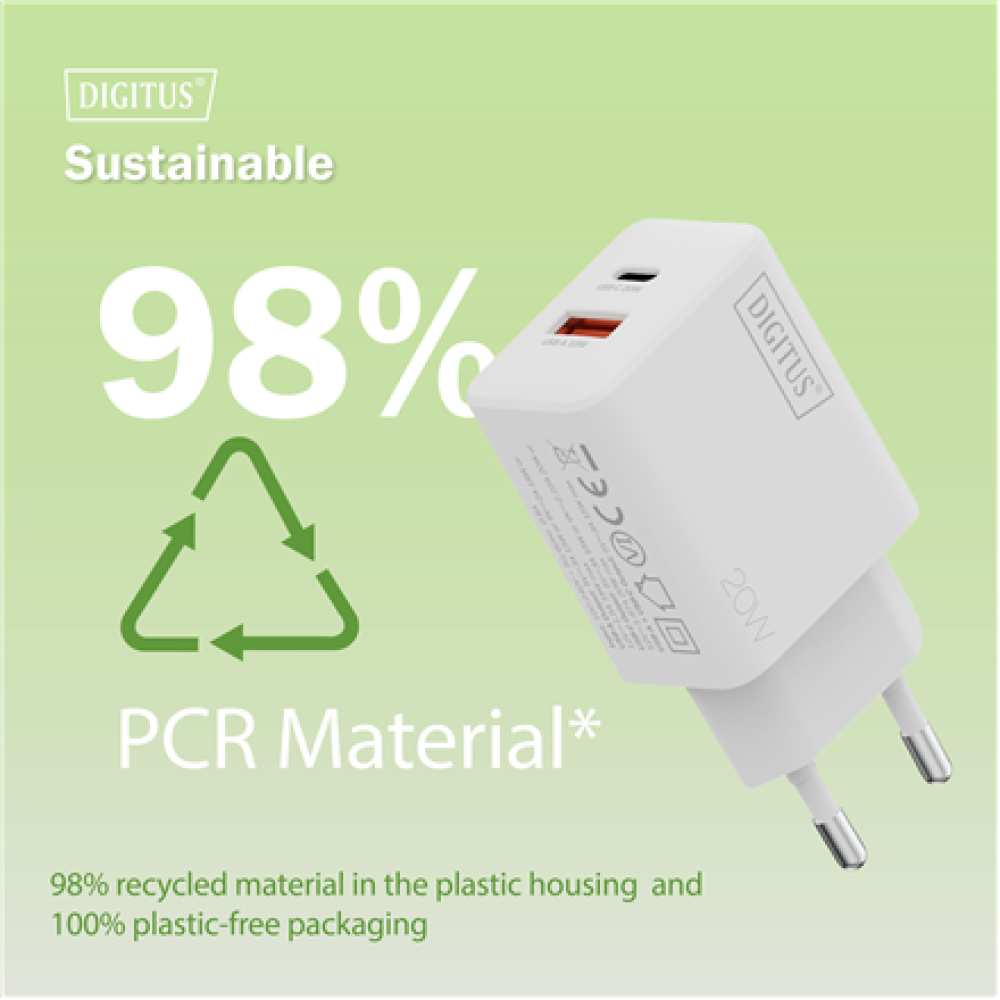 Digitus Battery charger, 20W , DA-10300