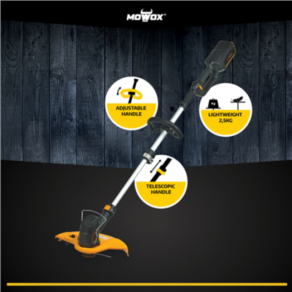MoWox , Hand Held Battery Grass Trimmer Cordless