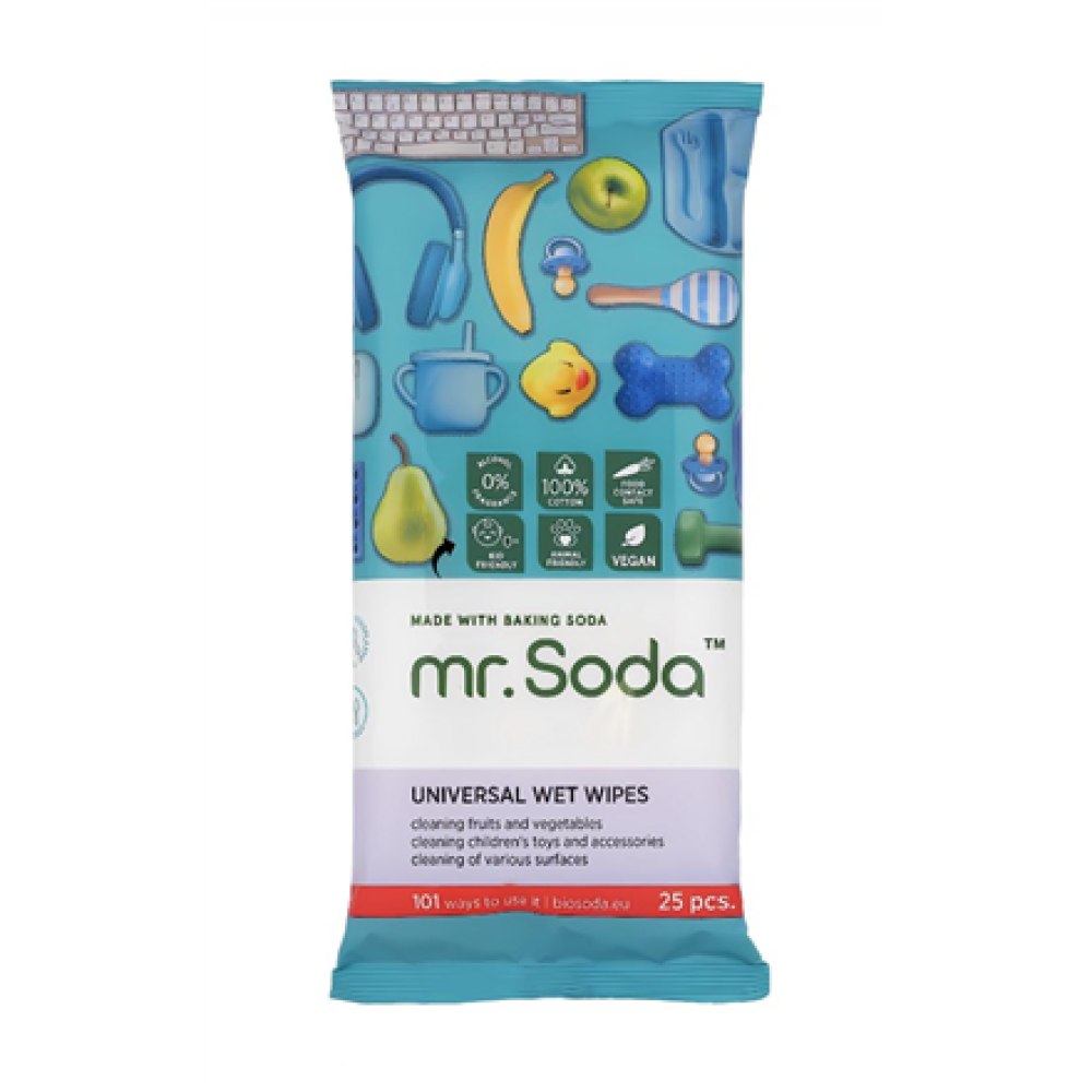 SODA mr. Soda Wet Wipes Universal 25 pcs , Soda