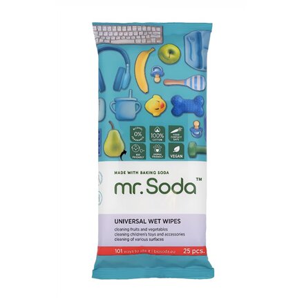 Soda , Wet Wipes Universal, 25 pcs , mr. Soda