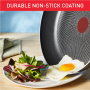 TEFAL Pan , H0560742 , Frying , Diameter 30 cm , Suitable for induction hob , Fixed handle , Black
