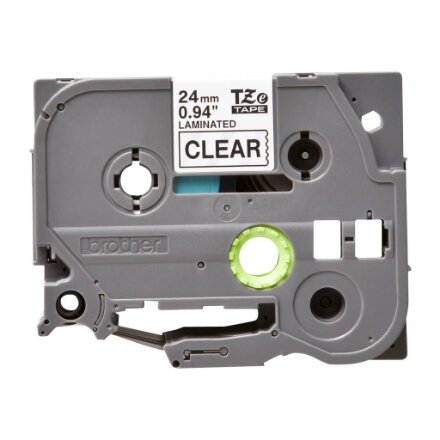 Brother , TZE-151 Laminated Tape , Black on Clear , TZe , 8 m , 2.4 cm