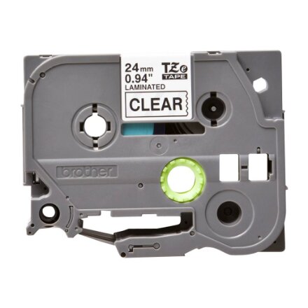 Brother , TZE-151 Laminated Tape , Black on Clear , TZe , 8 m , 2.4 cm