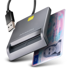 AXAGON Compact desktop USB contact Smart card/ID card reader with long USB-A cable , CRE-SM3T