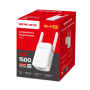 Mercusys AX1500 Wi-Fi 6 Range Extender , ME60X , 802.11ax , 1201 Mbit/s , Ethernet LAN (RJ-45) ports 1 , MU-MiMO No , no PoE , Antenna type 2xExternal