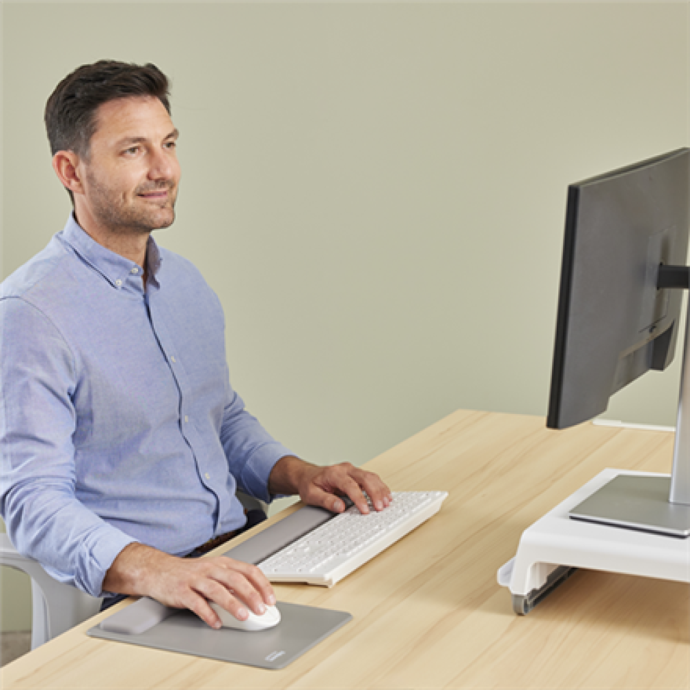 Fellowes , Breyta Keyboard Wrist Rest , Grey