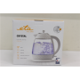 SALE OUT. ETA ETA315490010 Crystal Kettle, 1,7L, Glass/White , ETA , Crystal Kettle , ETA315490010 , Electric , 2200 W , 1.7 L , Glass , 360° rotational base , Glass/White , DAMAGED PACKAGING