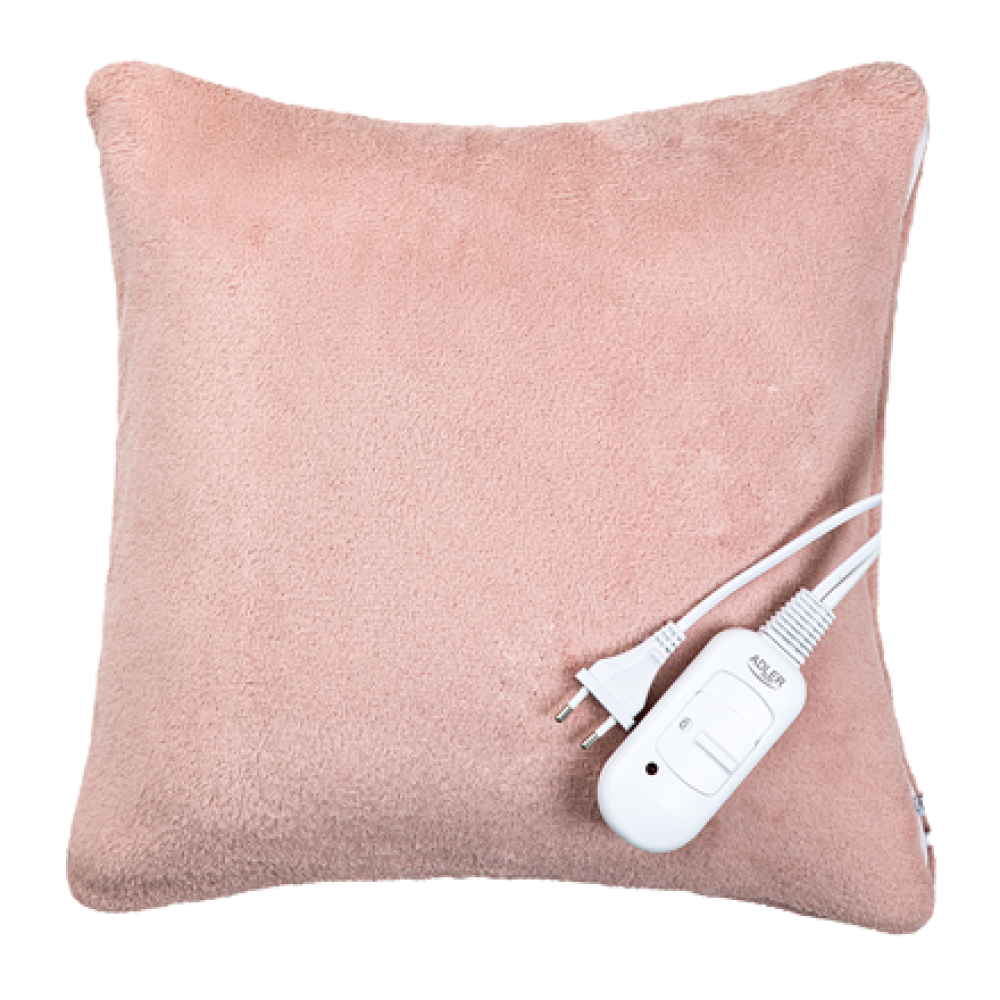 Adler Super Soft Electric Heating Pad , AD 7444 , Number of heating levels 2 , Number of persons 1 , Washable , Remote control , 80 W , Pink