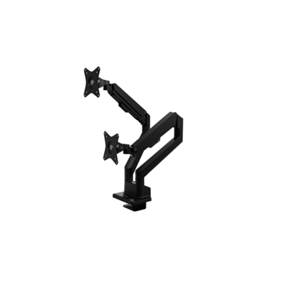 Arozzi Desk Mount , Neo Duo - Gas Spring Monitor Arm AZ-ALZARE-NEO-DUO-BK , Tilt, Swivel, Rotation , Maximum weight (capacity) 9 kg , Black