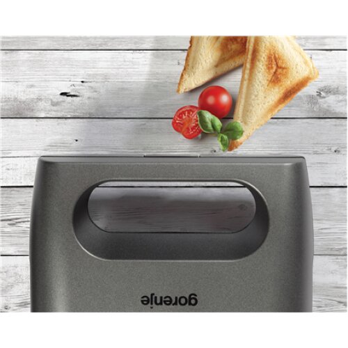 Gorenje , Sandwich maker , SM703GCG , 700 W , Number of plates 3 , Number of pastry 2 , Grey