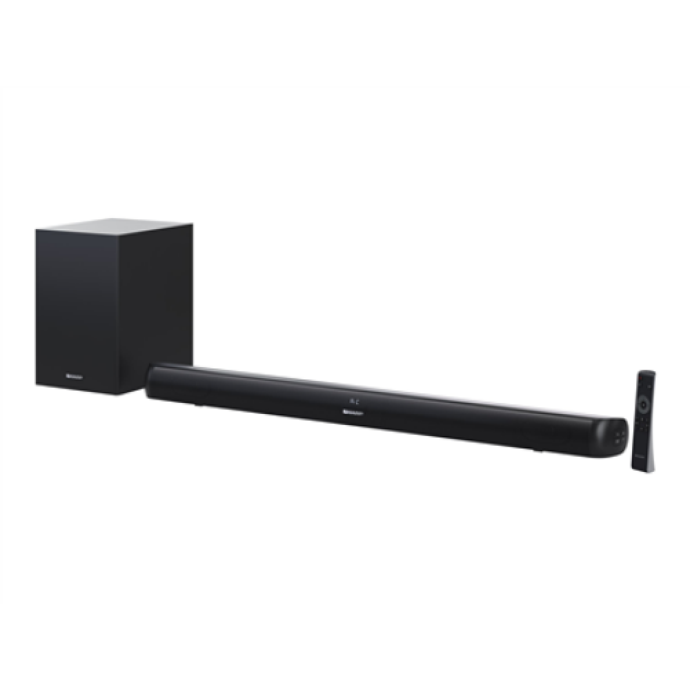Sharp HT-SBW202 2.1 Soundbar with Wireless Subwoofer for TV above 40, HDMI ARC/CEC, Aux-in, Optical, Bluetooth, 92cm, Black , Sharp , TV SoundBar with Wireless Subwoofer , HT-SBW202 , Black , No , AUX in , Bluetooth , 200 W , Wireless connection