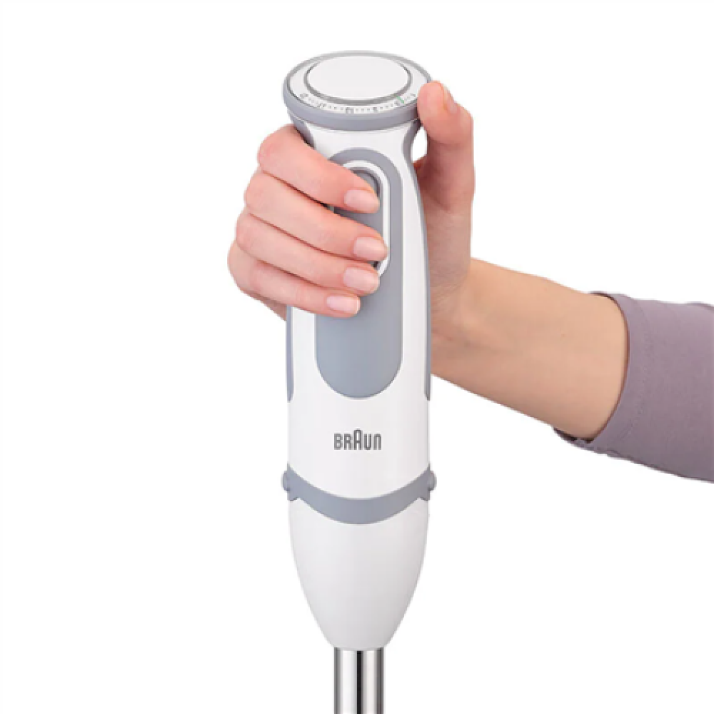 Braun , MultiQuick 5 Vario Hand Blender , MQ5245 , Hand Blender , 1000 W , Number of speeds 21 , Turbo mode , Chopper , Ice crushing , White/Grey