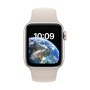 Apple Watch SE MNJX3EL/A 44mm, GPS (satellite), Retina LTPO OLED, Touchscreen, Heart rate monitor, Waterproof, Bluetooth, Wi-Fi, Starlight, Starlight