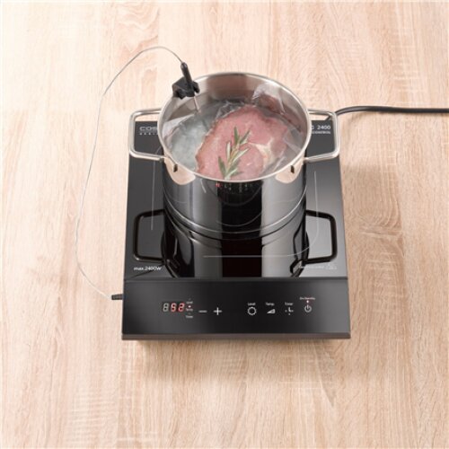 Caso , Table hob , TC 2400 ThermoControl , Number of burners/cooking zones 1 , Sensor touch , Black