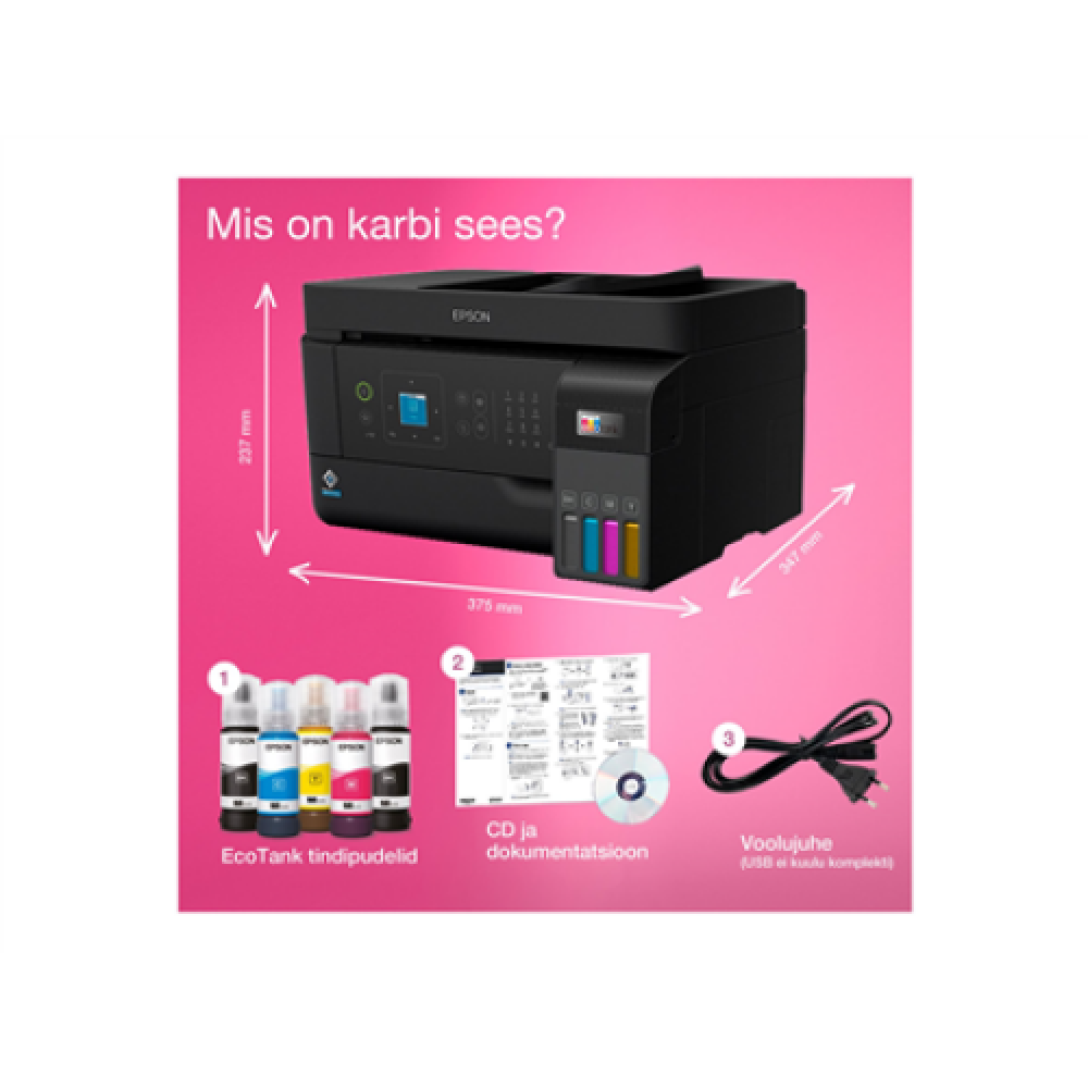 Epson Multifunctional printer , EcoTank L5590 , Inkjet , Colour , Inkjet Multifunctional Printer , A4 , Wi-Fi , Black