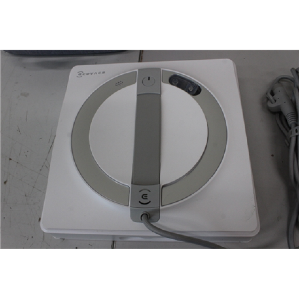 SALE OUT. Ecovacs Window cleaning robot WINBOT W2 PRO, Auto-Spray, Straight-and-steady climbing, WIN-SLAM 4.0 , Ecovacs Window Cleaning Robot , WINBOT W2 PRO , Corded , 2800 Pa , White , DAMAGED PACKAGING, USED, DIRTY, SCRATCHED, USED LIQUID BOTTLE