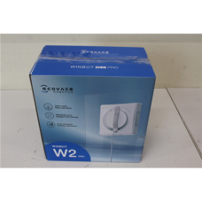 SALE OUT. Ecovacs Window cleaning robot WINBOT W2 PRO, Auto-Spray, Straight-and-steady climbing, WIN-SLAM 4.0 , Ecovacs Window Cleaning Robot , WINBOT W2 PRO , Corded , 2800 Pa , White , DAMAGED PACKAGING, USED, DIRTY, SCRATCHED, USED LIQUID BOTTLE