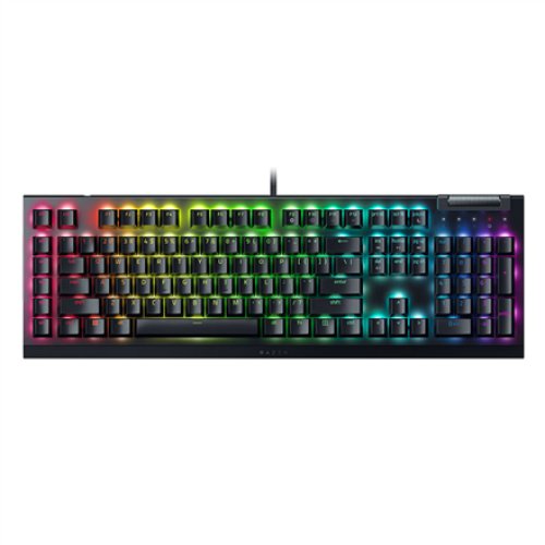 Razer , Mechanical Gaming Keyboard , BlackWidow V4 X , Mechanical Gaming Keyboard , Wired , US , Yellow Mechanical Switches (Linear) , Black