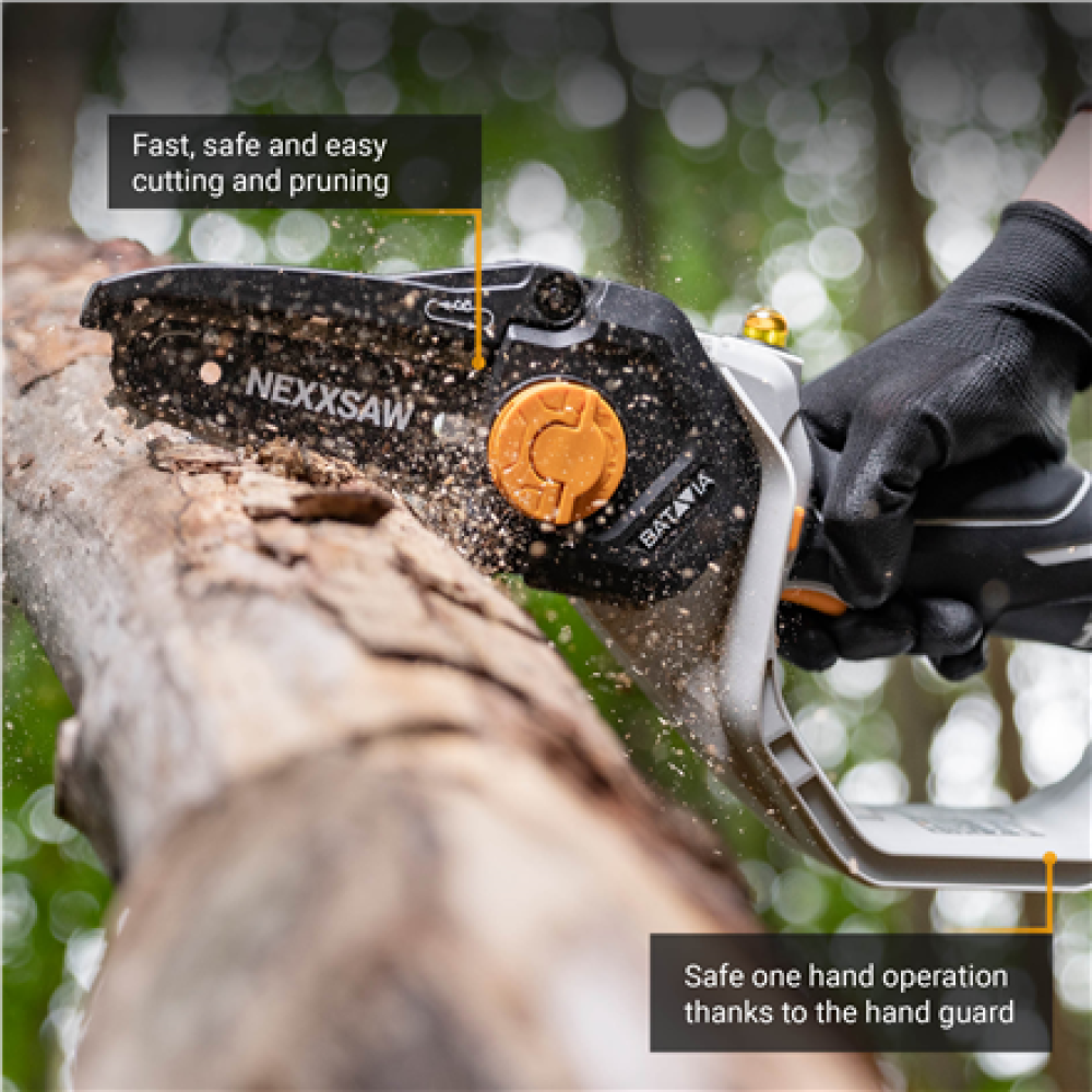 Batavia B.V. 18V Nexxsaw Cordless One-Hand Chainsaw 6 V3 - Without Battery and Charger , Chainsaw