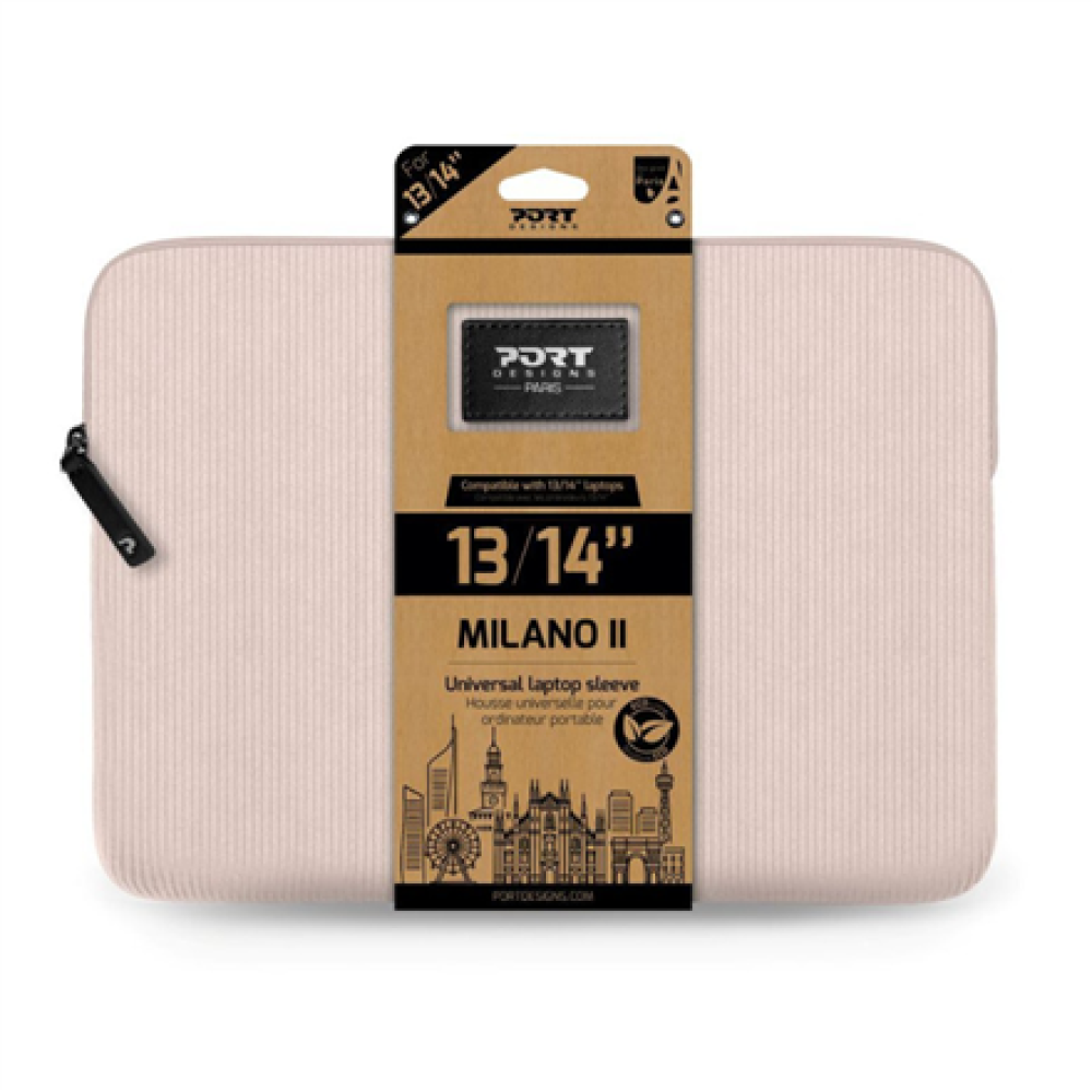 PORT DESIGNS MILANO II ECO , Laptop Sleeve , Pink