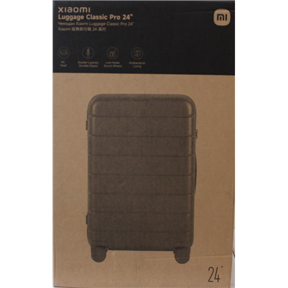 SALE OUT. , Xiaomi , Luggage Classic Pro 24 , Grey , 24 month(s) , DAMAGED PACKAGING AND ITEM BODY (TOP)