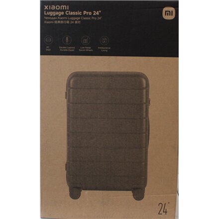 SALE OUT. , Xiaomi , Luggage Classic Pro 24 , Grey , 24 month(s) , DAMAGED PACKAGING AND ITEM BODY (TOP)