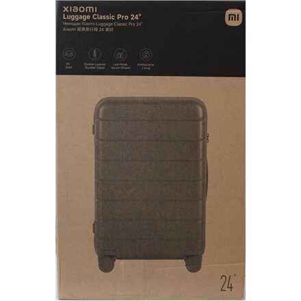 SALE OUT. , Xiaomi , Luggage Classic Pro 24 , Grey , 24 month(s) , DAMAGED PACKAGING AND ITEM BODY (TOP)