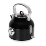 Adler , Kettle with a Thermomete , AD 1346b , Electric , 2200 W , 1.7 L , Stainless steel , 360° rotational base , Black