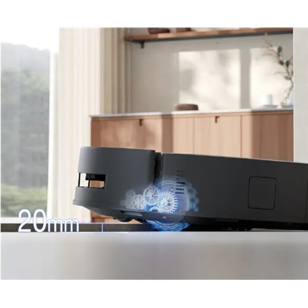 Ecovacs Robotic Vacuum Cleaner , DEEBOT T80S OMNI BLACK , Wet&Dry , 6400 mAh , 24800 Pa , Black