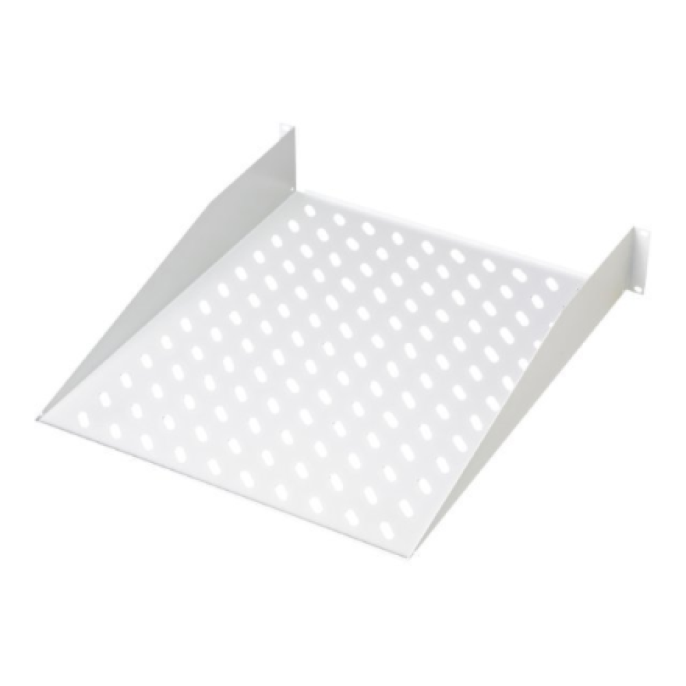 Digitus , Fixed Shelf for Racks , DN-97610 , White , Perfect for storage of components which are not 483 mm (19”) suitable; Slim design which takes space of 2 height units; Easy and quick to mount or dismount; Load capacity: 25 kg; Dimensions: 88 x 482 x 
