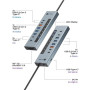 Raidsonic Icy Box USB Hub 11-in-1 USB-C Hub USB 3.2 Gen 2 PD , IB-HUB1742CR-C2PD