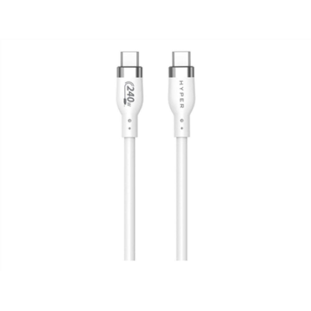 Hyper , 2M Silicone 240W USB-C Charging Cable , USB-C to USB-C