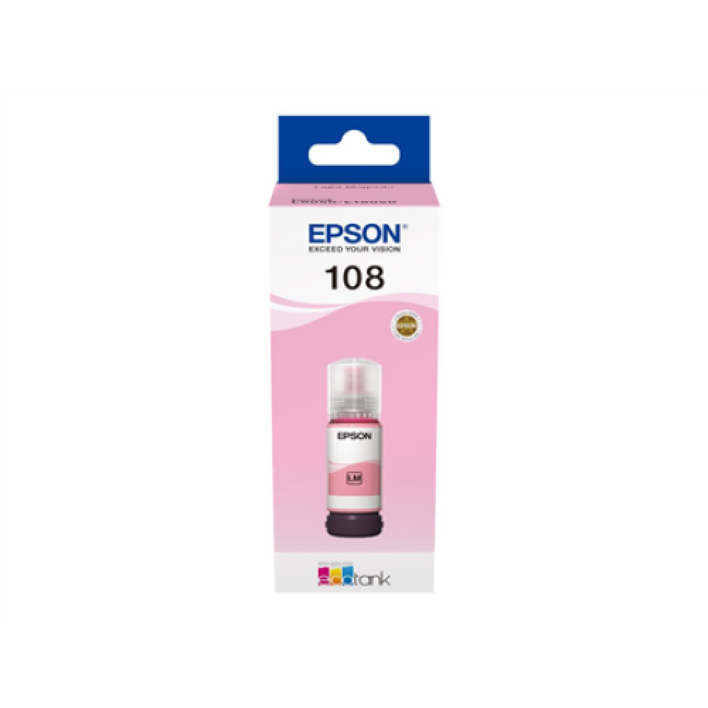 Epson 108 EcoTank , Ink Bottle , Light Magenta