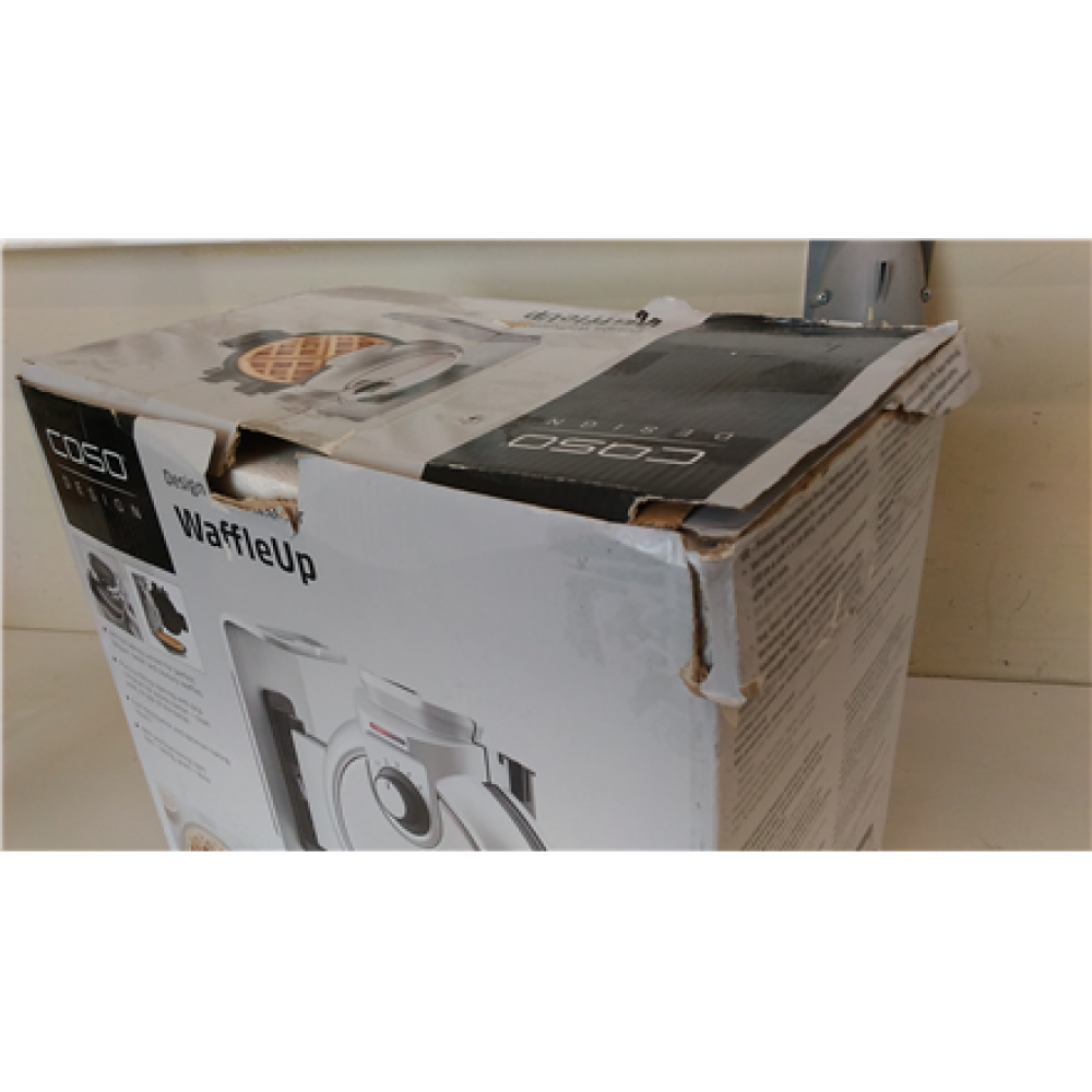 SALE OUT. Caso WaffleUp Waffle Maker, 800 W, Stainless Steel, DAMAGED PACKAGING , Caso WaffleUp , Waffle Maker , 800 W , Number of pastry 1 , Waffle , Silver , DAMAGED PACKAGING, SMALL SCRATCHES, SMALL DENT, CRUNCH WHEN OPENING