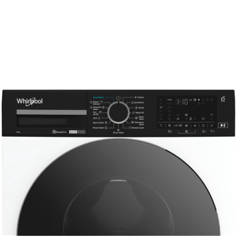Whirlpool , Washing machine , WPM 87W ADS EE , Energy efficiency class A , Front loading , Washing capacity 8 kg , 1400 RPM , Depth 55 cm , Width 60 cm , Display , Digital , White