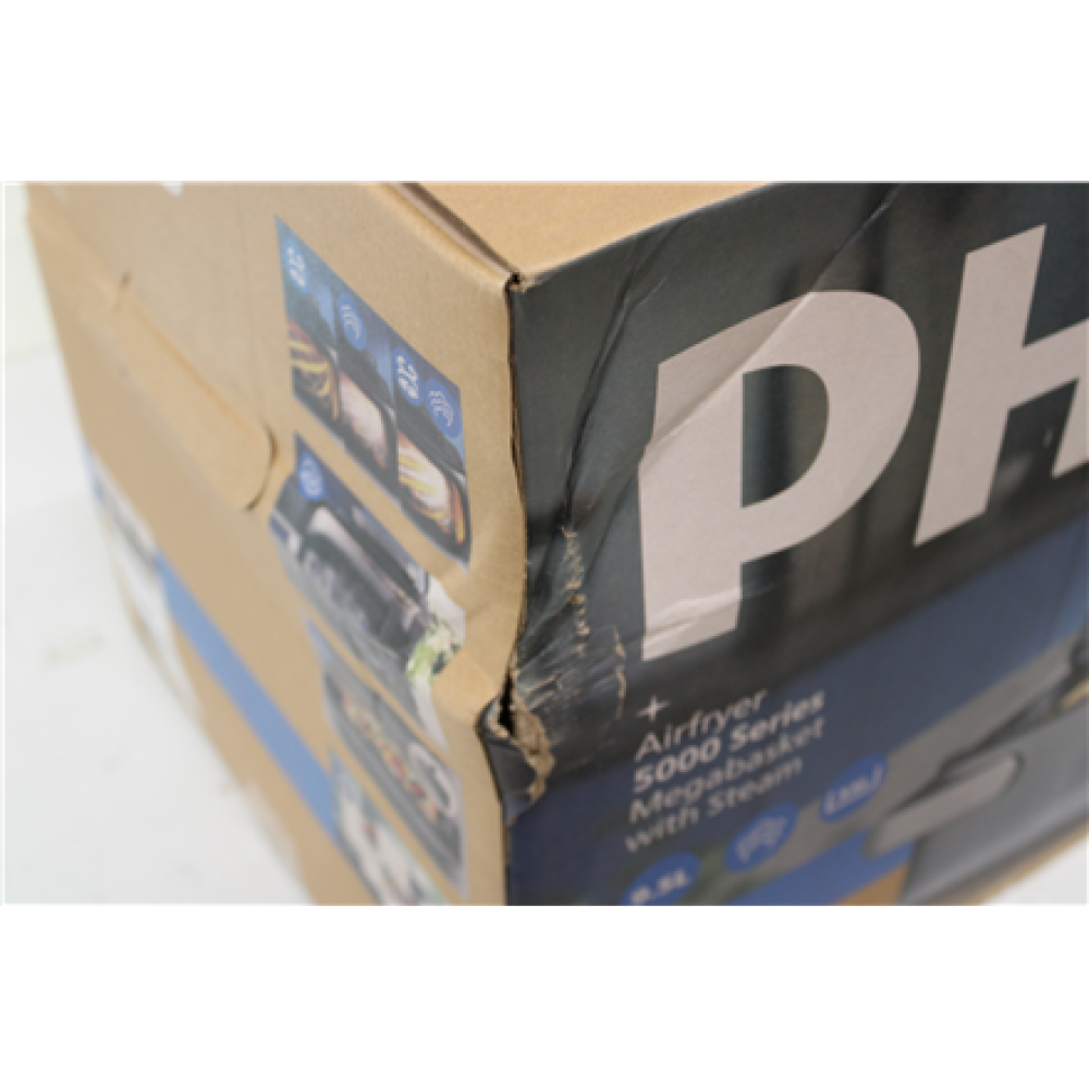 SALE OUT. Philips NA565/02 Airfryer with steam function, flexible Megabasket, 10 L, Silver/Black , Philips DAMAGED PACKAGING , 24 month(s)