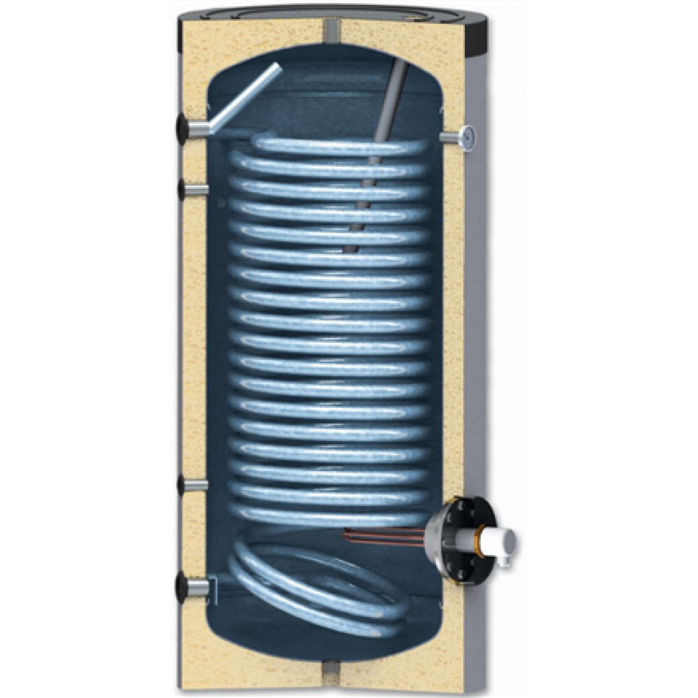 Sunsystem SWPN200 , Enameled Water Heater 200L with Heat Exchanger 1.9 m