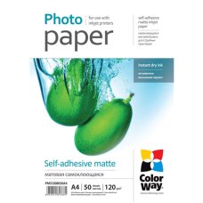 120 g/m² , A4 , Matte self-adhesive Photo Paper