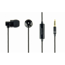Gembird Metal earphones with microphone Paris 3.5 mm, Black, Built-in microphone