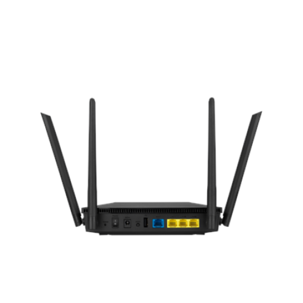 Wireless AX1800 Dual Band Gigabit Router , RT-AX53U , 1201+600 Mbit/s , Ethernet LAN (RJ-45) ports 4 , Mesh Support No , MU-MiMO Yes , No mobile broadband , Antenna type External antenna x 4 , 36 month(s)