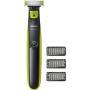 Philips Shaver OneBlade QP2520/20 Cordless, Charging time 8 h, Operating time 45 min, Wet use, NiMH, Number of shaver heads/blades 1, Grey/Green