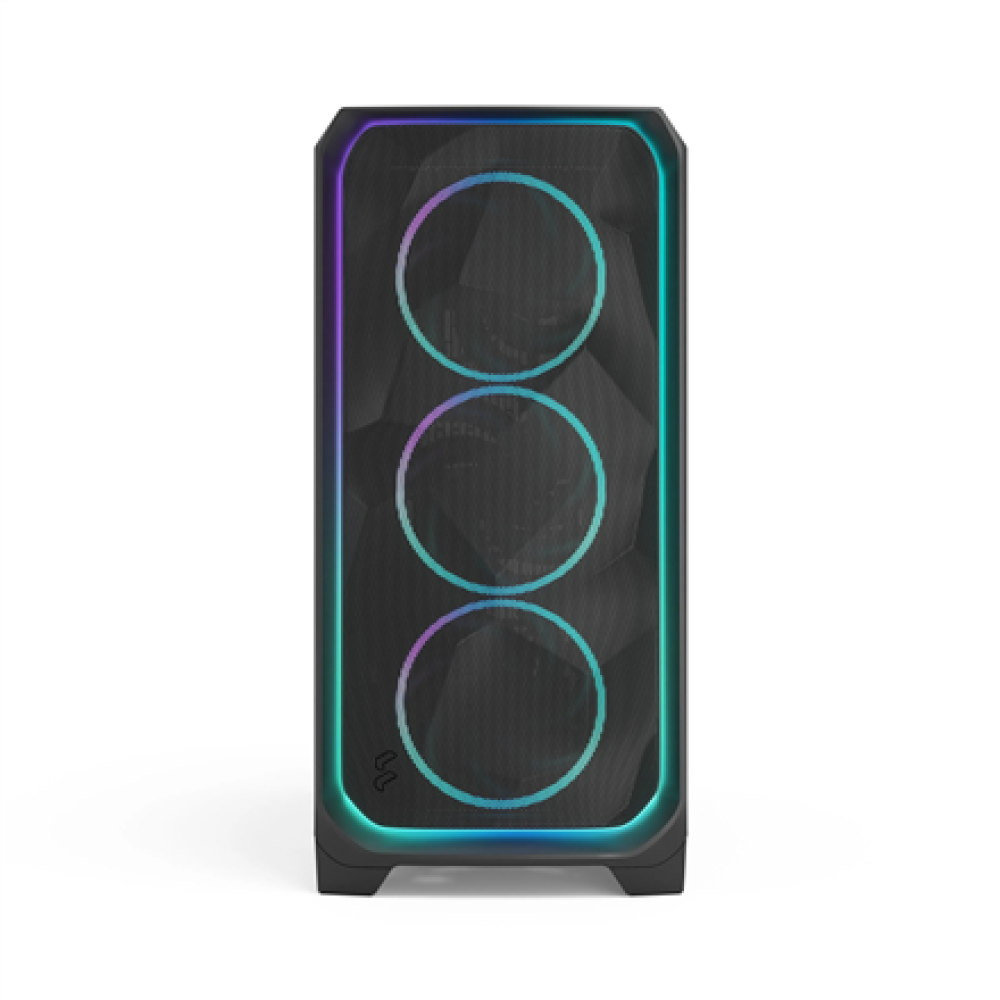 Fractal Design Meshify 3 XL , Ambience Pro RGB Black TG Light Tint , ATX , Power supply included No