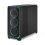 Fractal Design Meshify 3 XL , Ambience Pro RGB Black TG Light Tint , ATX , Power supply included No