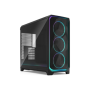 FD-C-MES3X-03 Fractal Design Meshify 3 XL , Ambience Pro RGB Black TG Light Tint , ATX , Power supply included No