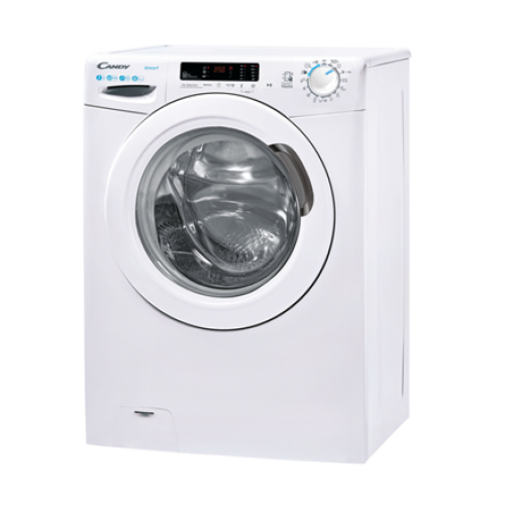 Candy , Washing Machine , CS4 1272DE/1-S , Energy efficiency class D , Front loading , Washing capacity 7 kg , 1200 RPM , Depth 45 cm , Width 60 cm , LCD , NFC , White