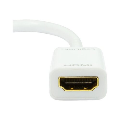 Logilink , Adapter Mini DisplayPort to HDMI with Audio: , Grey , Mini DisplayPort , HDMI A , 0.1 m