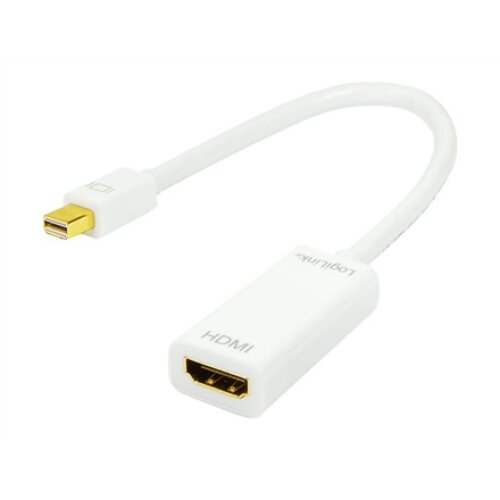 Logilink , Adapter Mini DisplayPort to HDMI with Audio: , Grey , Mini DisplayPort , HDMI A , 0.1 m