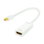 Logilink , Adapter Mini DisplayPort to HDMI with Audio: , Grey , Mini DisplayPort , HDMI A , 0.1 m