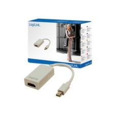 Logilink , Adapter Mini DisplayPort to HDMI with Audio: , Grey , Mini DisplayPort , HDMI A , 0.1 m